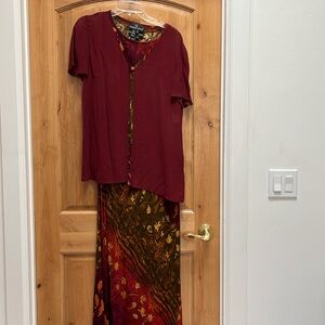 Carole Little 2 piece maxi dress